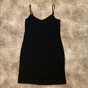 Black mini dress